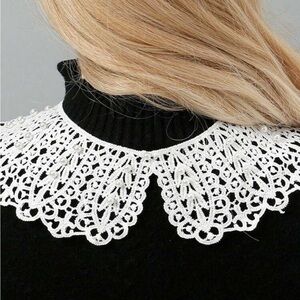 Elegant White Lace Collar Necklace